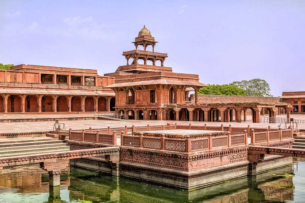 Architecture de grès rouge à Fatehpur Sikri