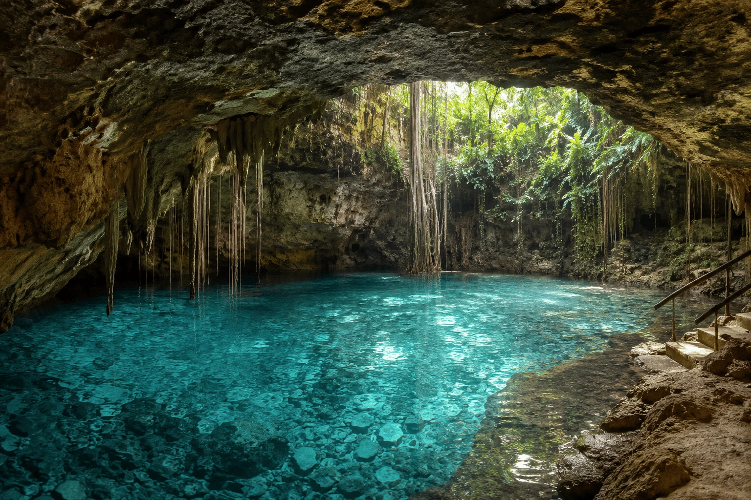 Cenote aux eaux turquoise, Mexique - itinéraire Mexique
