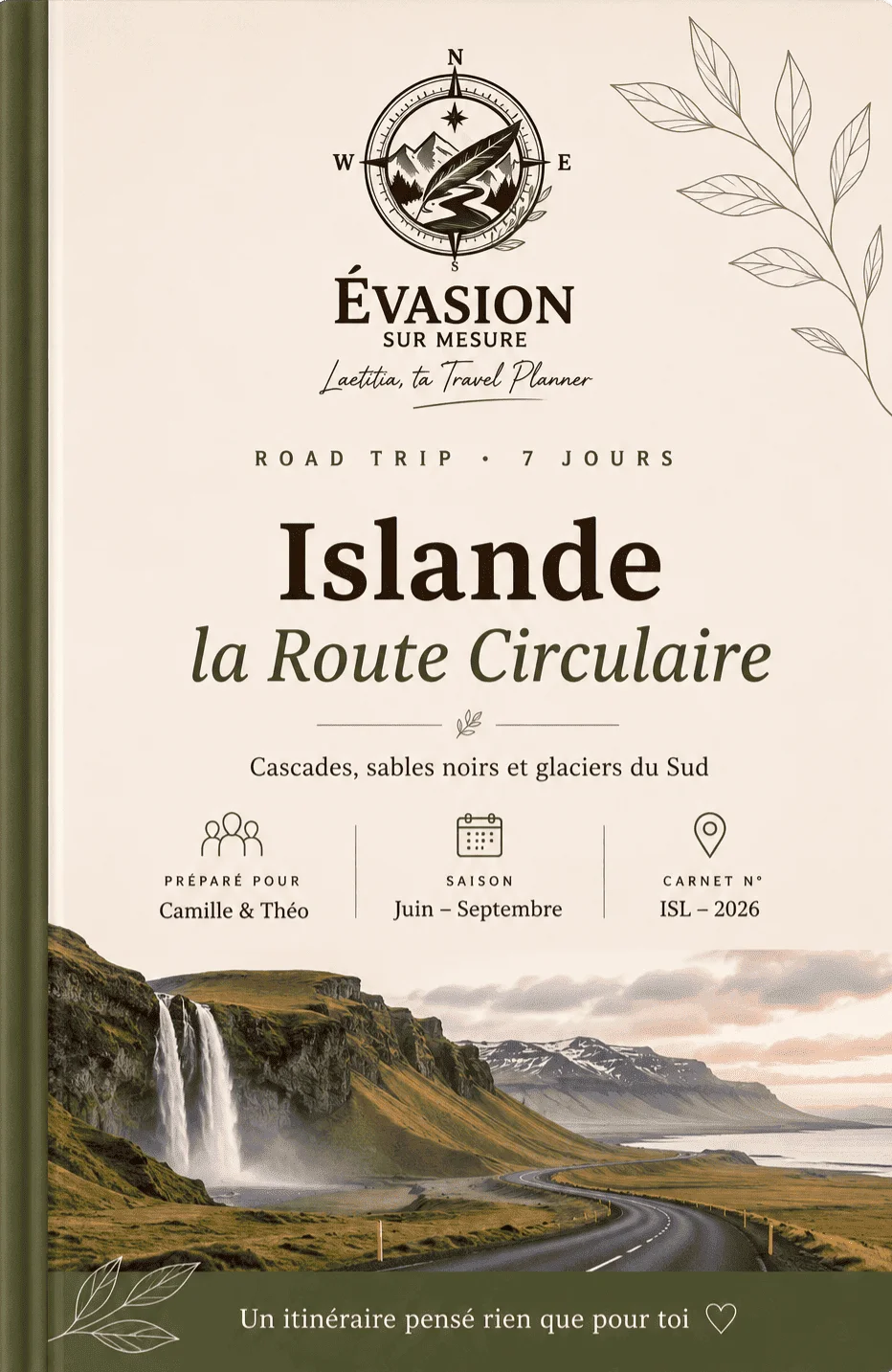 roadbook personnalisé sur mesure
