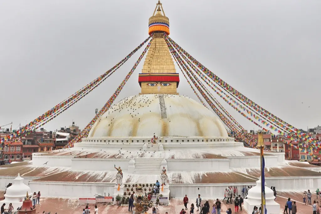 Stupa de Boudhanath, Népal - exemple d'itinéraire sur mesure