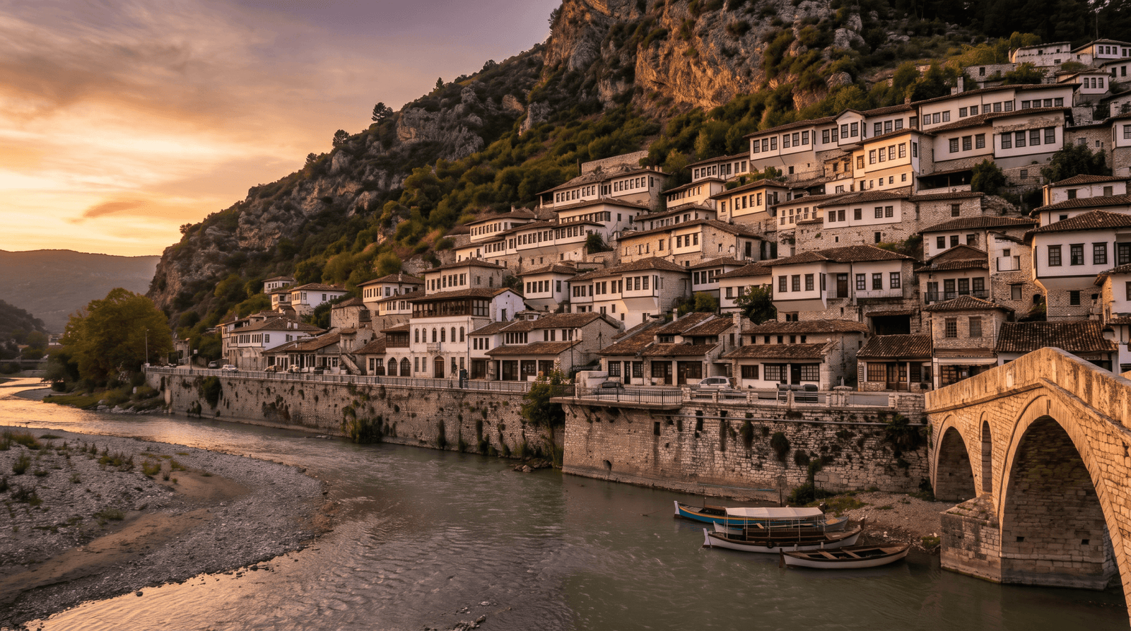 Berat, ville aux mille fenêtres, voyage Albanie sur mesure