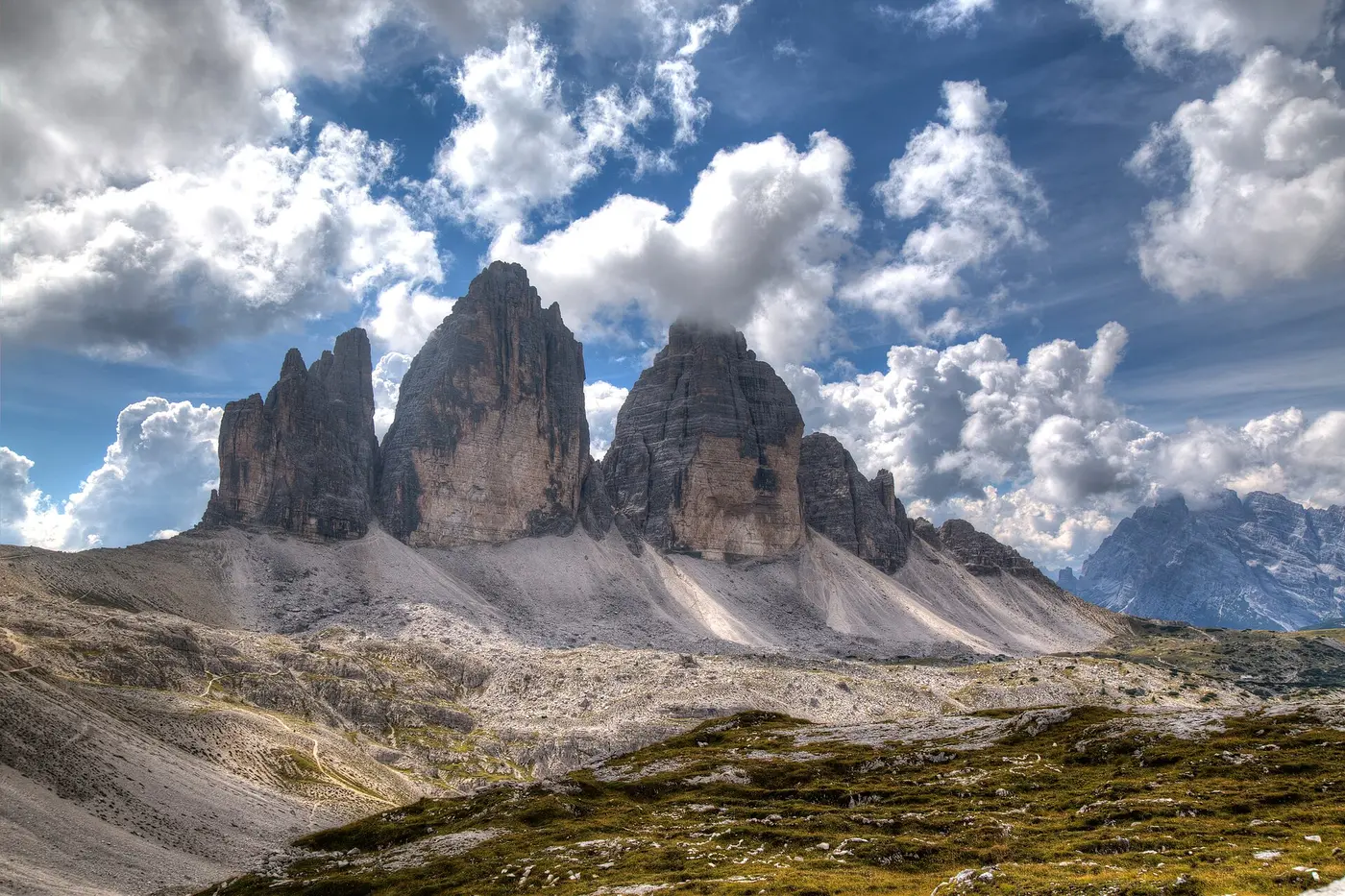 Vue sur les Tre Cime di Lavaredo