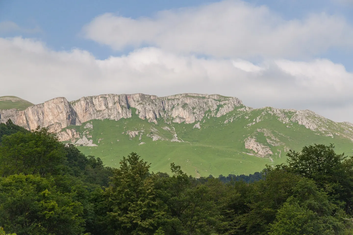 Falaises et forêt près de Haghartsin, dans la région de Dilijan