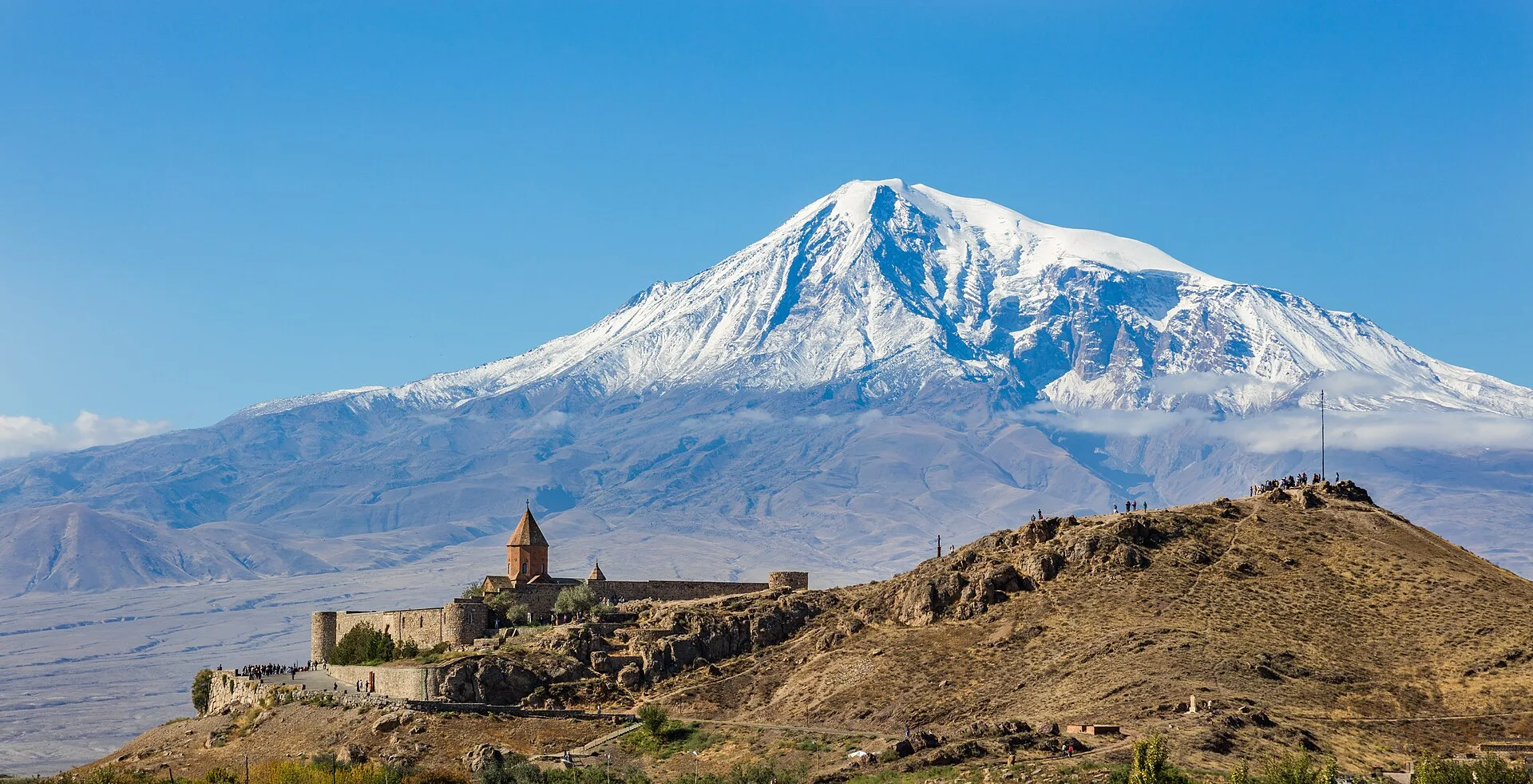 Voyage en Arménie – vue sur le mont Ararat depuis Khor Virap