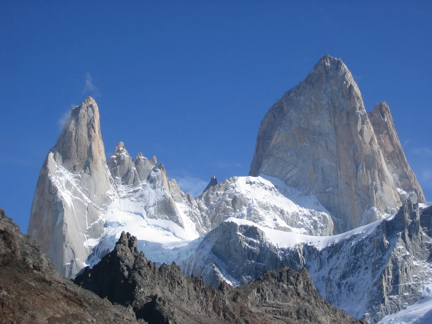 Le mont Fitz Roy dans la cordillère des Andes, en Patagonie argentine